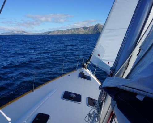 Windward beat up the San Jose Channel